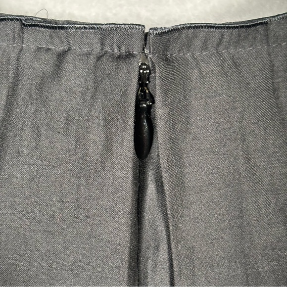 Red Valentino Dress Pleated Layered Womens Size 2 Black Ruffle Collar Wool Blend - Picture 15 of 16